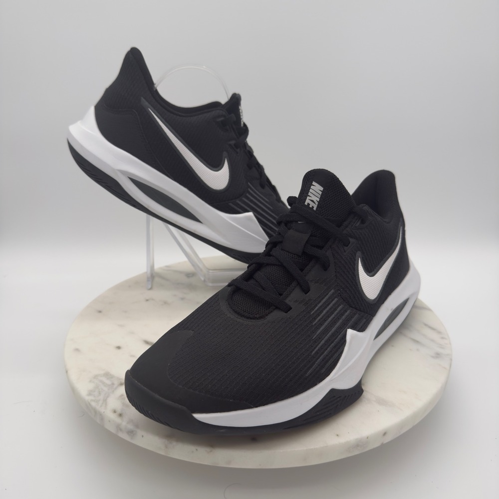 Nike Precision 5 Basketball‎ Shoes Mens 13 Black White CW3403-003 Low Top New